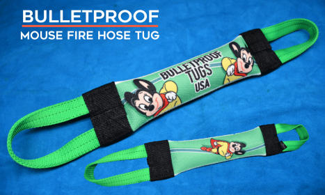 Super Mouse Fire Hose Tug - Squeaker optional