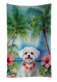 Maltese Luau Kitchen Towel Dish Cloths Guest Hand Towel Decorative Bathroom Towel for Face,Tea, Dishcloth, Kitchen and Bath