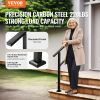 Outdoor Handrails for 2-3 Step Stairs Black Square Tube Easy Install for Senior