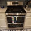 Black Poodle Spring Path Kitchen Towel Dish Cloths Guest Hand Towel Decorative Bathroom Towel for Face,Tea, Dishcloth, Kitchen and Bath