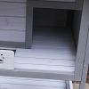 Three Story Outdoor Cat House with Balcony, Large Feral Villa Cat Shelter Weatherproof, 3 Story Outside Cat House for Multiple Cats