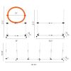 3PC Dog Agility Equipment Set, Obstacle Course Exercise for Dog