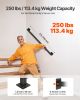 3ft Wall Mounted Stair Handrail Black Iron 250lbs Load Capacity Square Tube