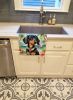 Dachshund Luau Kitchen Towel Dish Cloths Guest Hand Towel Decorative Bathroom Towel for Face,Tea, Dishcloth, Kitchen and Bath