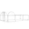 PawHut Large Chicken Coop Metal Chicken Run for Chickens with Waterproof and Anti-UV Cover