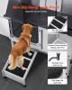 50 Inch Dog Grooming Bath Tub Stainless Steel w Ramp Water Filter Left