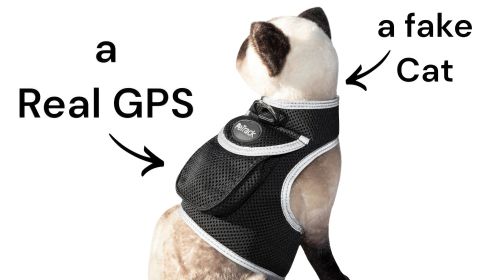 Locate Tubby Cat Easily w/ Pet Tracker Rechargeable Weightless Pet Tracker for Cats (size: L)