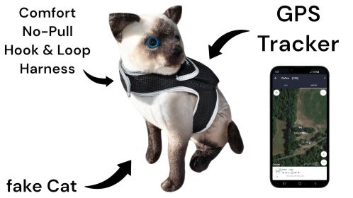 Android Compatible GSM Pet Locator Pet Tracker Cat Dog GPS Tracking System (size: M)