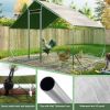 Large Metal Chicken Coop, Walk-in Chicken Run,Galvanized Wire Poultry Chicken Hen Pen Cage